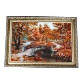 Картина с янтарем Романтический мост 28 х 37 см BK0019