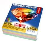 Бумага для записи Crystal 85 х 85 мм х 400 листов, цвет радуга, клееный, 4 цвета 33.49