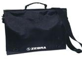 Портфель Zebra з тканини, чорний, на блискавці, розмір 380 x 280 x 65 мм 2821