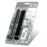 Набор художественный Marco: 2 графитовые + В, 2В, 4В карандаши, точилка, ластик, в блистере 7990 BL
