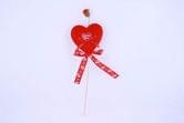 Валентинки велюрові на паличці з сердечком YGQ1256