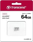 Карта пам'яті TRANSCEND 64Gb Micro SDXC Class10 TS64GUSD300S
