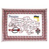 Карта України вишита, 95 х 70 см, з логотипом під замовлення, настінна