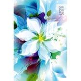 Щоденник датований 2020 Аркуш А5 "АРТ" Біла квітка 176 аркушів, лінія, білий папір Ю-053