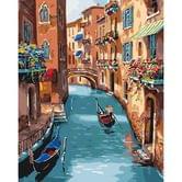 Картина по номерам Идейка 40 х 50 см, "Солнечная Венеция", холст, акриловые краски, кисточки KHО2153