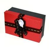 Коробка для подарунків, прямокутна 19 х 12 х 6,5 см, колір чорно-білий