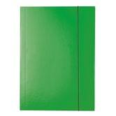 Папка Esselte А4, на резинку, картонная, цвет зеленый 13437