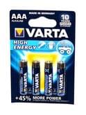 Батарейка VARTA High Energy LR3 AAА MN2400 Alkaline, 4 штуки под блистером, цена за упаковку LR3 AAА BLI4
