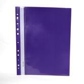 Папка- скоросшиватель Norma А4, пластик, европерфорация, глянцевая, цвет фиолетовый 5262-12