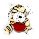 М'яка іграшка - брелок Тигр h=6,5 см асорті LEO06-1138A