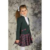 Шкільна форма: костюм для дівчинки, зелений, розмір: 28/122 Модель 11620
