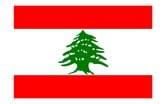 Флаг Ливан 14,5 х 23 см настольный, полиэстер П-3