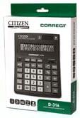 Калькулятор CORRECT 16 разрядов, бухгалтерский Citizen D-316