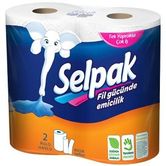 Бумажные полотенца SELPAK 3 шари 2 штуки в упаковке 06.02.080