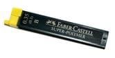 Грифель для механического карандаша Faber-Castell 0,3 мм В Super-Polymer, 12 штук в пенале 120301