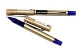 Ручка ролер Zebra Zeb DX7 позолочений корпус, 0,7 мм, колір синій 5415, EX-JB5