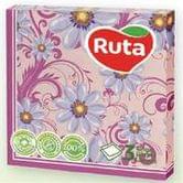 Серветки RUTA Art 3 шари, 33 х 33, 20 штук в упаковці, асорті