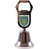 Сувенир-Колокольчик с открывалкой Герб Украины UDB-8