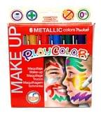 Фарба INSTANT Play Color 6 metallic colors make up для малювання по тілу і обличчю 6 штук в упаковці 01011 / 90.23