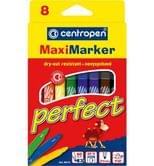 Набір фломастерів Centropen Perfect Maxi 8 кольорів, картонна упаковка 8610