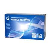 Перчатки одноразовые нитриловые Save M 100 штук в упаковке, синие, нестирильные 110-1272