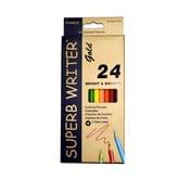 Карандаши цветные Marco Superb Writer 24 цвета, шестигранные, картонная коробка 4100G-24CB