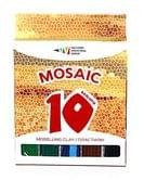 Пластилин Mosaic 10 цветов, 200 г + стек Western Industrial Group 331047/M