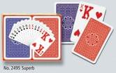 Карты игральные Piatnik Superd большие индексы, комплект 2 колоды по 55 карт 2495