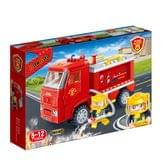 Конструктор BanBao "Пожежники. Пожежне авто", різнокольоровий пластик, 4+ 7116