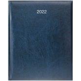 Еженедельник Бюро Brunnen 2022, обложка Miradur, серебрянное тиснение, синий 73-761 60 302