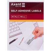 Етикетки самоклеючі A4 Axent 12 етикеток 70 х 67,7 мм, 100 аркушів D4473-А