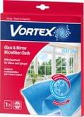 Салфетки VORTEX для стекла и зеркал микрофибра 1шт