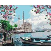 Роспись по номерам идейка 40 х 50 см, "Турецкое побережье", холст, акриловые краски, кисточки KH2166