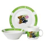 Набор детской посуды Limited Edition Bear 3 предмета (суповая тарелка + обедняя тарелка + чашка) D1216