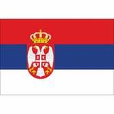 Флаг Сербия 14,5 х 23 см настольный, полиэстер П-3