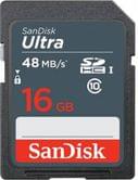 Карта памяти SanDisk 16Gb SDHC Class 10 UHS-I 48MB/s SDSDUNB-016G-GN3IN