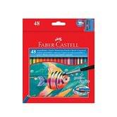 Карандаши цветные Faber-Castell акварельные 48 цветов, картона коробка 114448