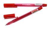Ручка гелева Hiper Teen 0,6 мм, прозора, ковпачок з кліпом, колір червоний HG-125