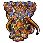 Фігурний дерев'яний пазл PuzzleOK "Індійський слон" А3 PuzA3-00716
