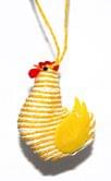 Пасхальная украшение цыпленок-подвеска, h = 6см, 2 дизайны ассорти, пакет на европодвесе CA930356/5,1