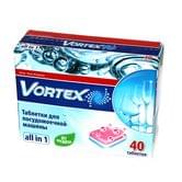 Таблетки VORTEX для посудомийних машин 40 штук