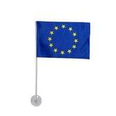 Прапор Євросоюз 10 х 15 см. поліестер, на паличці з присоскою П-2Н авто Євросоюз