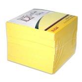 Бумага для записи Eagle с клейкой полоской 75 х 75мм х 100 листов 6 штук в блоке, желтый 654/6Y
