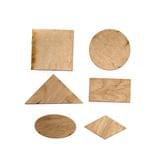 Учебно-развивающий материал: Геометрические фигуры 7 см, набор 6 штук, фанера Атлас О-00010