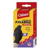 Перчатки  хозяйственные Chisto M . нитрыловые 10 штук в упаковке, черные RNM1060