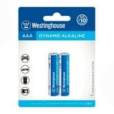 Батарейка Westinghouse Dynamo Alkaline AAA/LR03, 2 штуки, блистер LR03-BP2