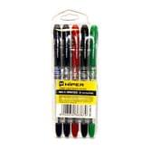 Ручка масляная Hiper Max Writer, набор из 5 цветов HO-335/5