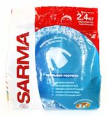 Порошок стиральный SARMA 2.4кг ручная стирка для белого