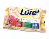 Салфетки влажные LURE 60 штук в упаковке антибактериальные 05463,05461