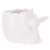 Декоративное фарфоровое ваза-кашпо BonaDi Кролик, h=11 см, цвет белый 727-573